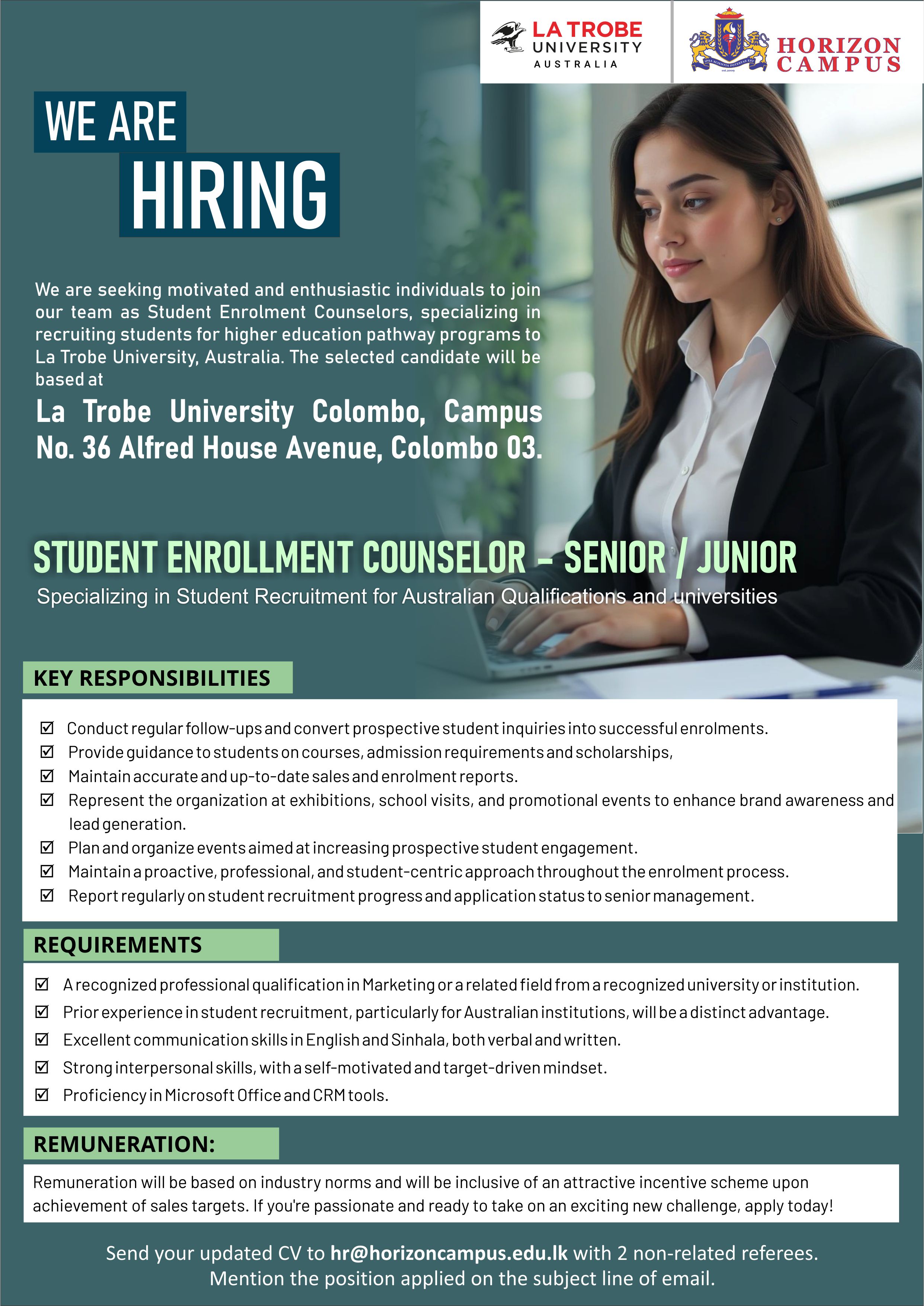 Student Enrollment Counselor - La Trobe 07-01-2027